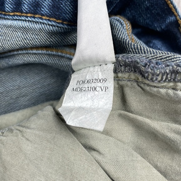 Faherty Jeans Mens 36x34 Blue Straight Leg Organic Cotton Stretch Indigo Dyed - Picture 9 of 9